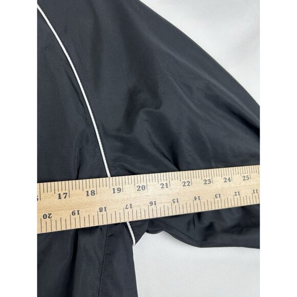 FJ Footjoy Golf Jacket Men’s Small Pullover Windbreaker Lightweight Black V-Neck - Picture 5 of 11